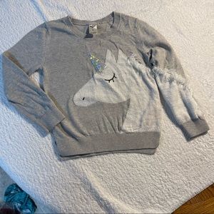 Osh Kosh Unicorn sweater girls size 5 fun and sparkles!